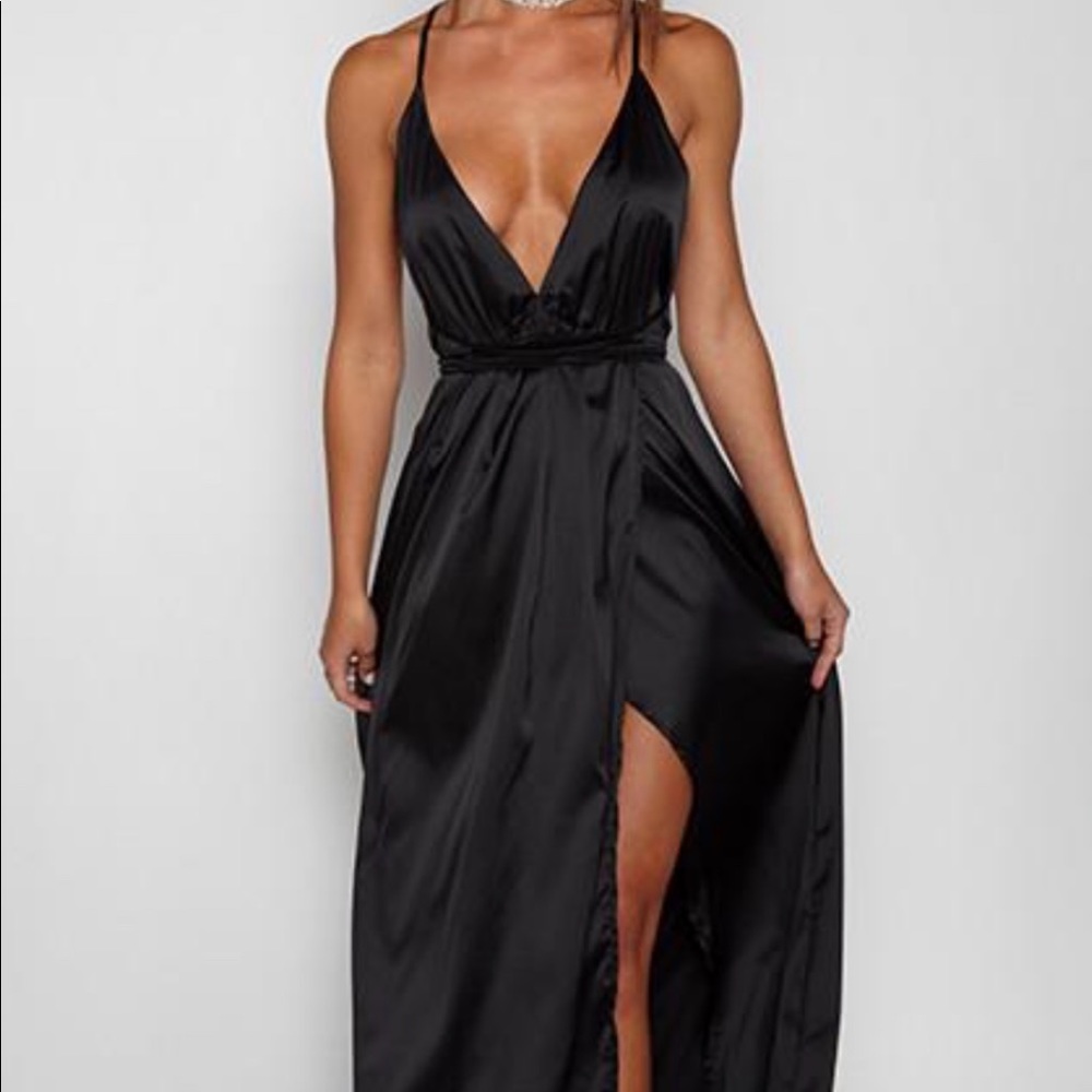 Satin Maxi Dress